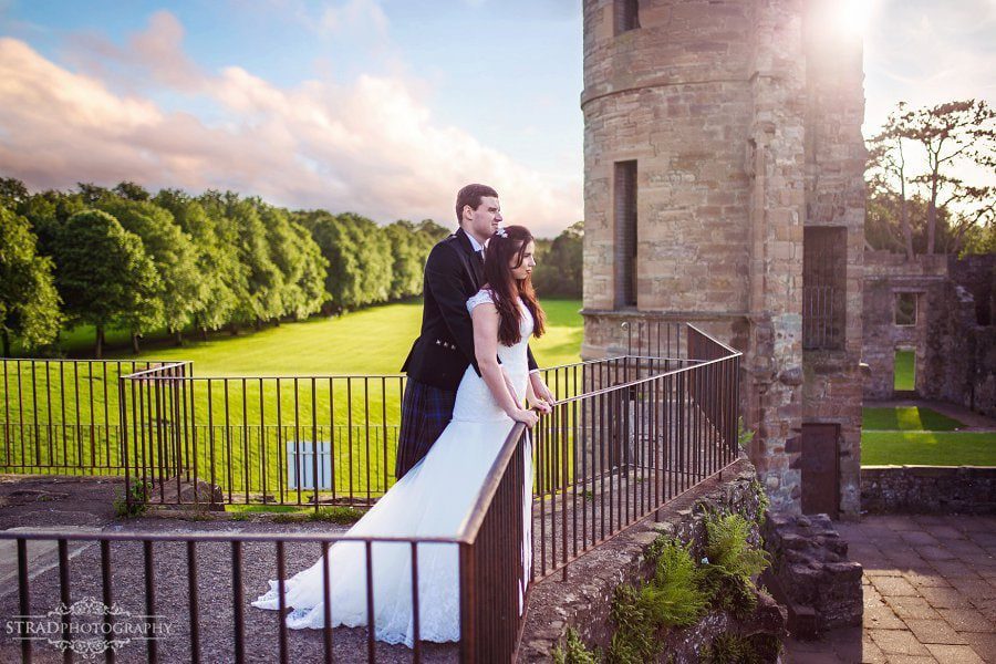 Ayrshire wedding photography, Scotland, wedding, bride, groom. Eglinton Country park, Eglinton Castle, alternative location, wedding portraits, wedding photogaphy, scottish wedding