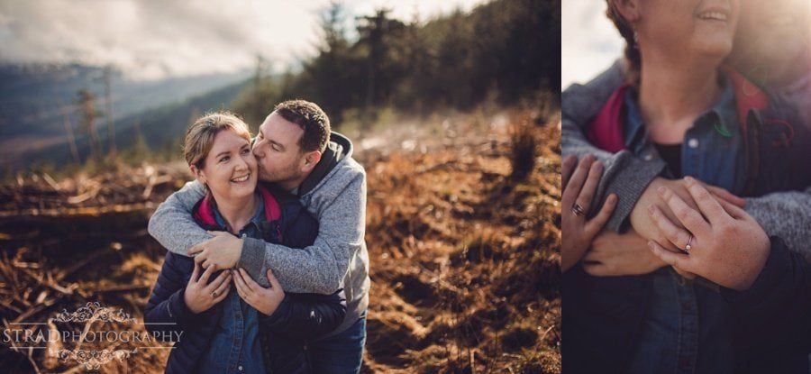 pre wedding photography in scottish highlands, engagement, scotland, mountains, hiking, couple, engaged, save the date, adventure, scottish views
