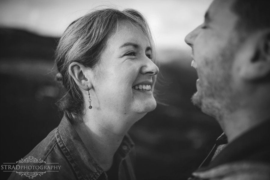 pre wedding engagement photography in scottish highlands, engagement, scotland, mountains, hiking, couple, engaged, save the date, adventure, scottish views