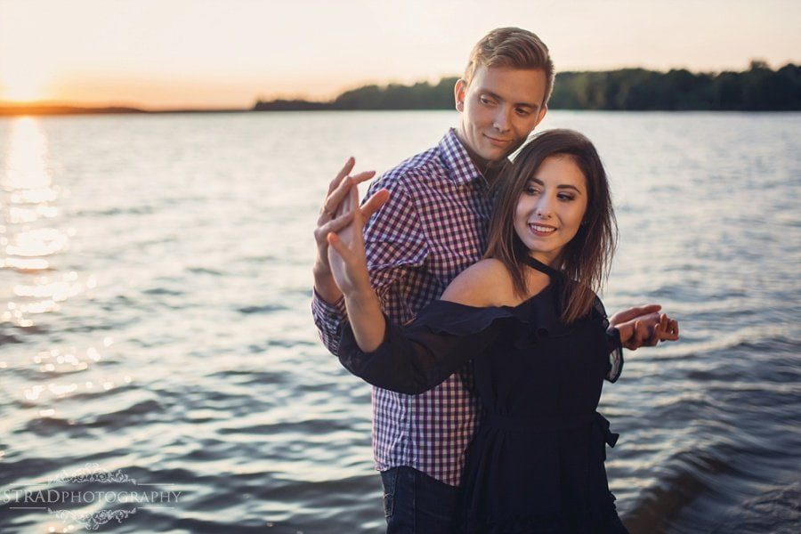 boat, couple, cute dog, dog, egagement, fields, glasgow, glasgow engagement photography, lake, man and woman, photo shoot, posing ideas, pre-wedding photography, save the date, scotland, sunset, wedding anniversary
