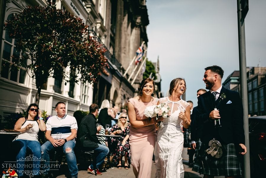 edinburgh wedding photographer, george street, the principal, Edinburgh, Scotland, wedding photography, scottish wedding