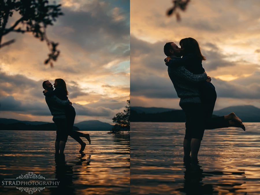 beach, engaged, engagement photography Luss, loch lomond, Luss, pre wedding photography, save the date, scotland, soon to be married, sunrise