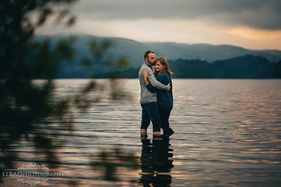 beach, engaged, engagement photography Luss, loch lomond, Luss, pre wedding photography, save the date, scotland, soon to be married, sunrise