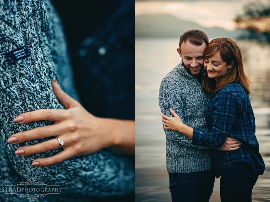 beach, engaged, engagement photography Luss, loch lomond, Luss, pre wedding photography, save the date, scotland, soon to be married, sunrise