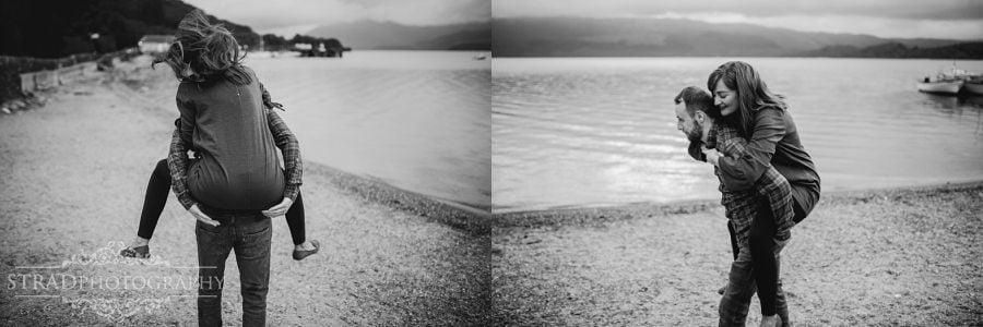 beach, engaged, engagement photography Luss, loch lomond, Luss, pre wedding photography, save the date, scotland, soon to be married, sunrise