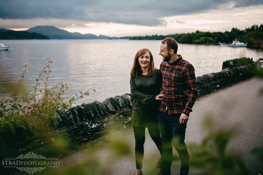 beach, engaged, engagement photography Luss, loch lomond, Luss, pre wedding photography, save the date, scotland, soon to be married, sunrise