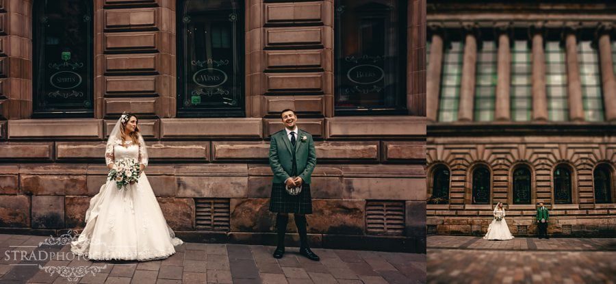 Urban City Centre wedding photography Glasgow, wedding, scotland wedding photographer, scottish wedding, the corinthian