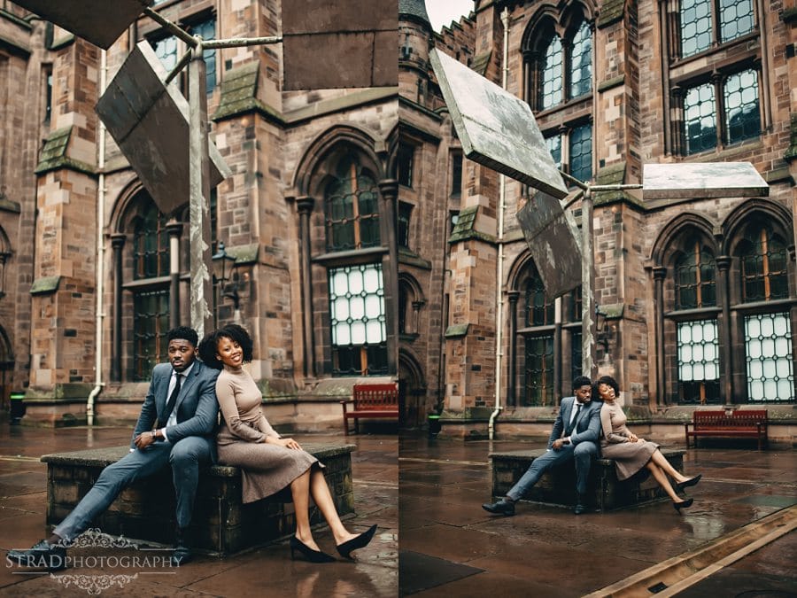 engagement photography at glasgow university, fairy lights, glasgow, glasgow botanic gardens, pre wedding photography, save the date, scotland, university of glasgow, Wellington Church of Scotland