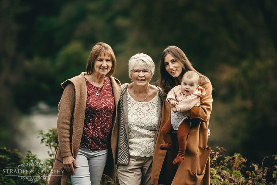 multi generation family outdoor photoshoot in Scotland