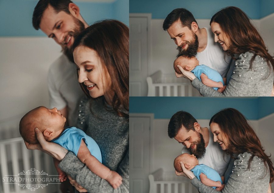 lifestyle newborn photography session in Glasgow