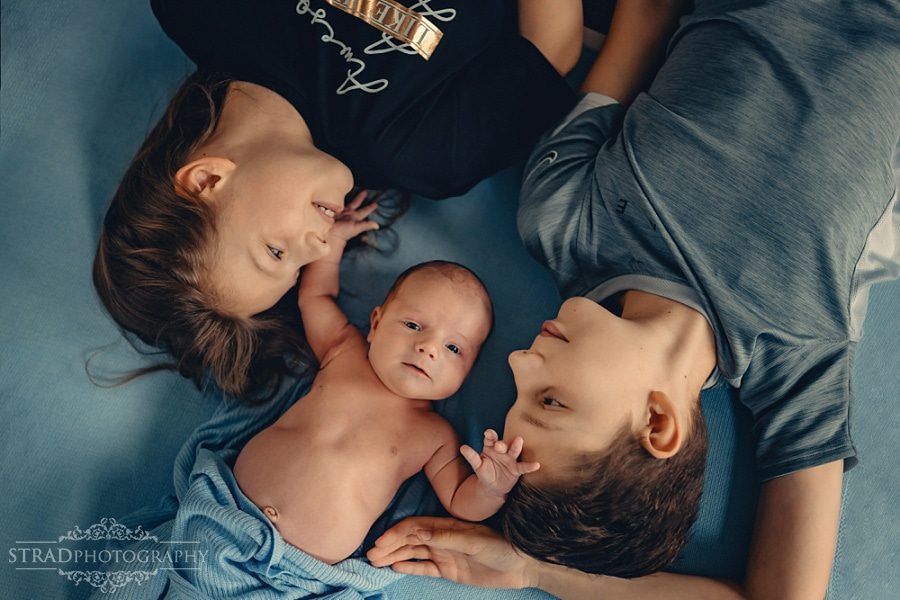 Home lifestyle newborn photoshoot in Glasgow
