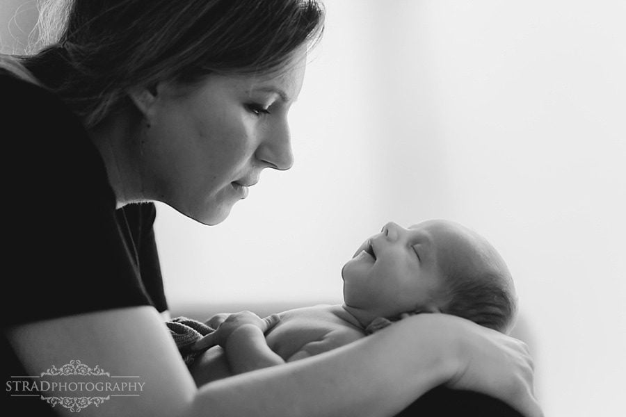 Home lifestyle newborn photoshoot in Glasgow