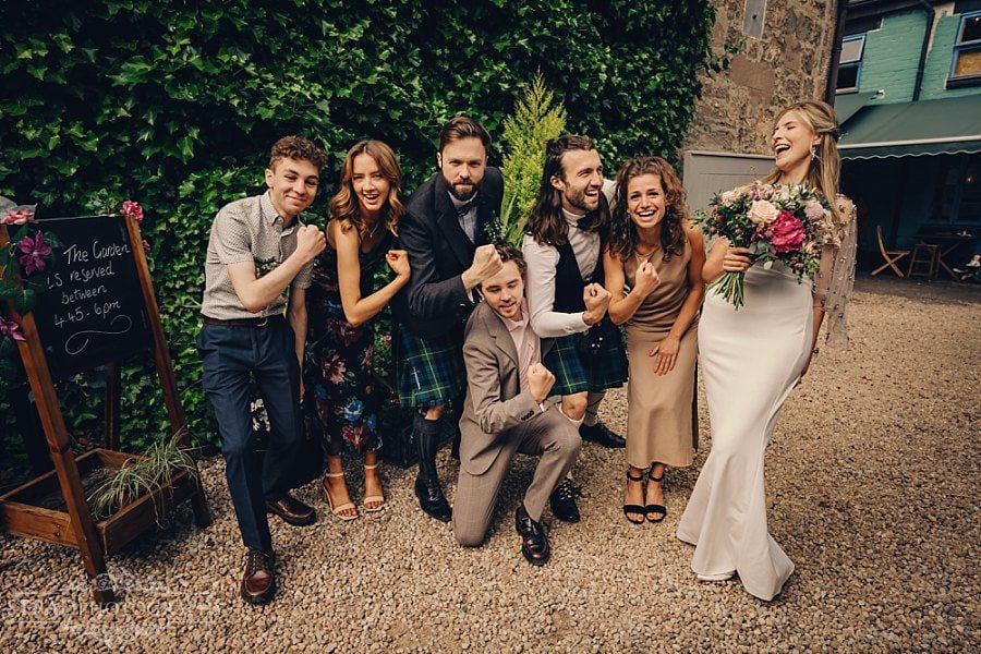 amazing wedding the Bothy restaurant Glasgow