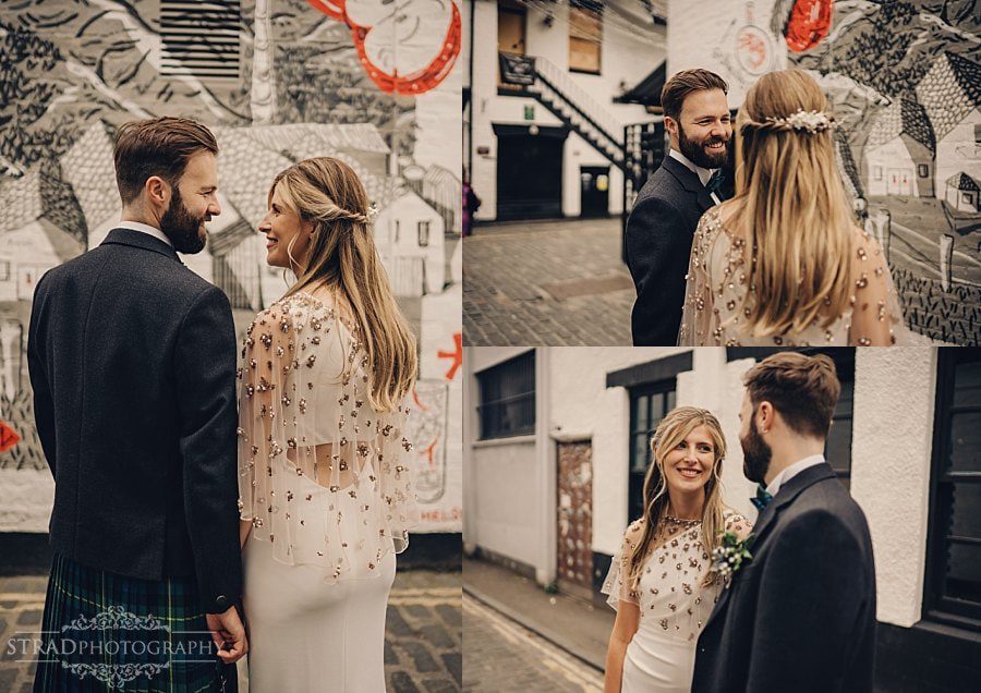 amazing wedding the Bothy restaurant Glasgow