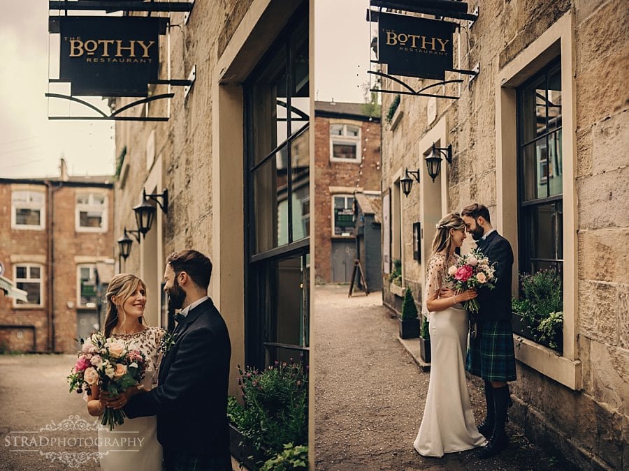 amazing wedding the Bothy restaurant Glasgow