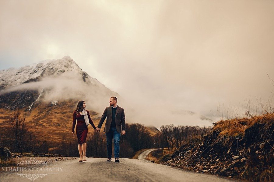 Engagement photography Glencoe