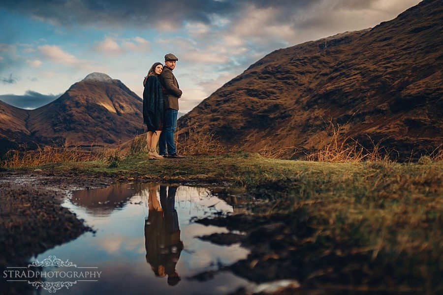 Engagement photography Glencoe