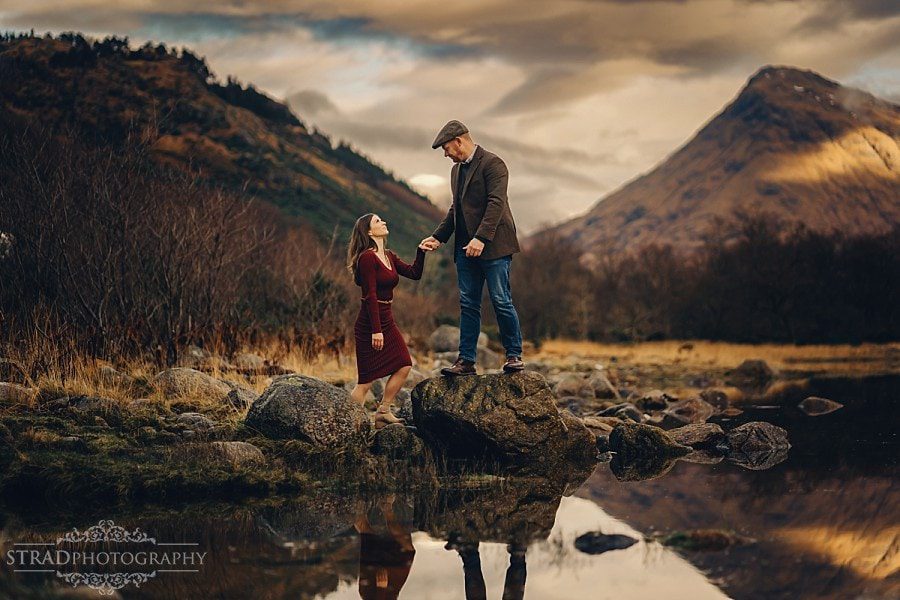 Engagement photography Glencoe