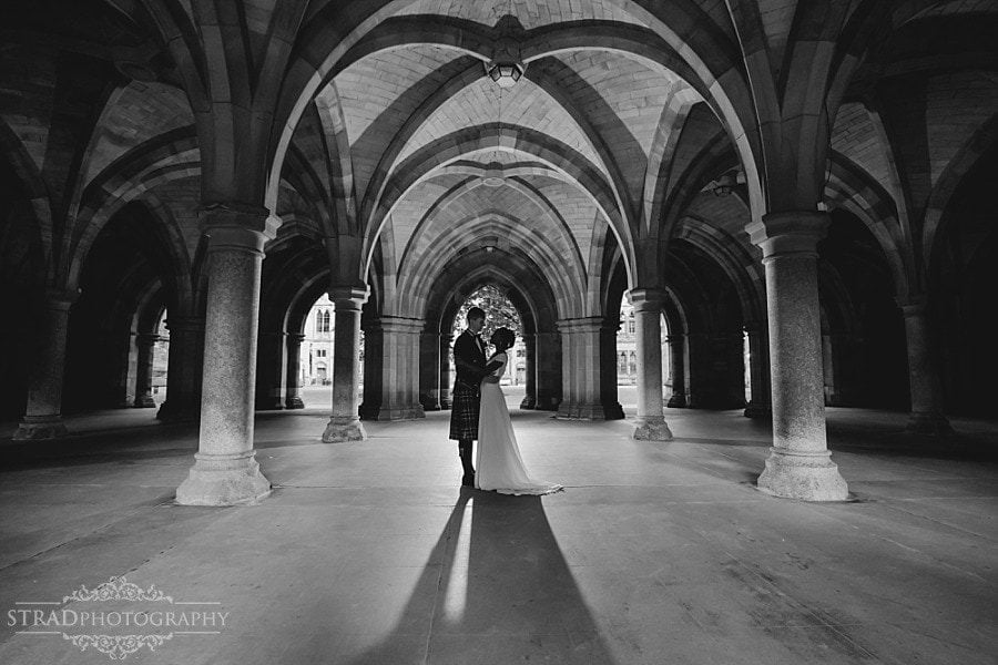 Wedding photographer University of Glasgow