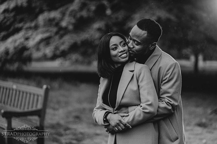 Rainy engagement photography Glasgow