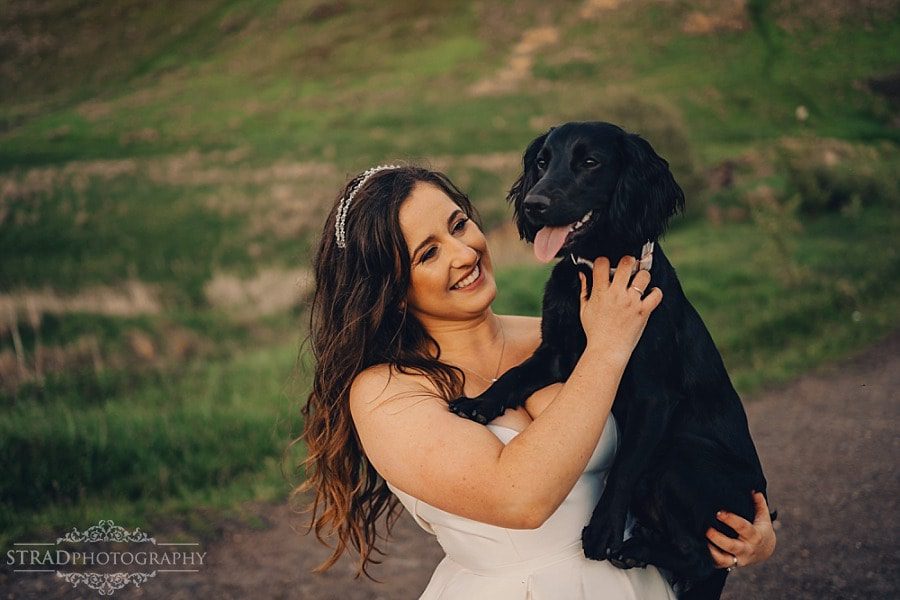 Wedding photographs with horse