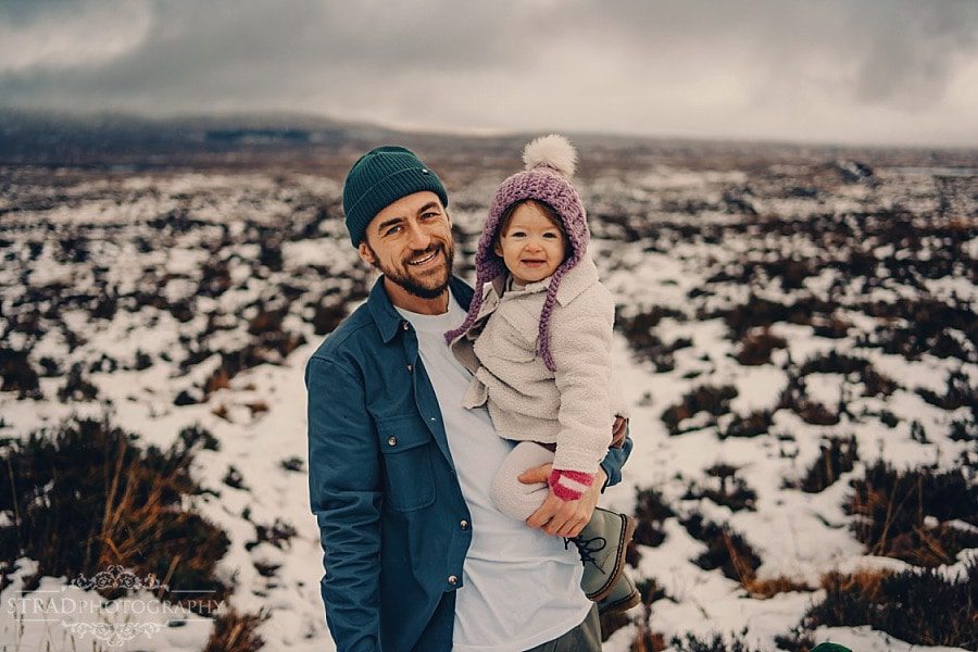 winter family photography glencoe