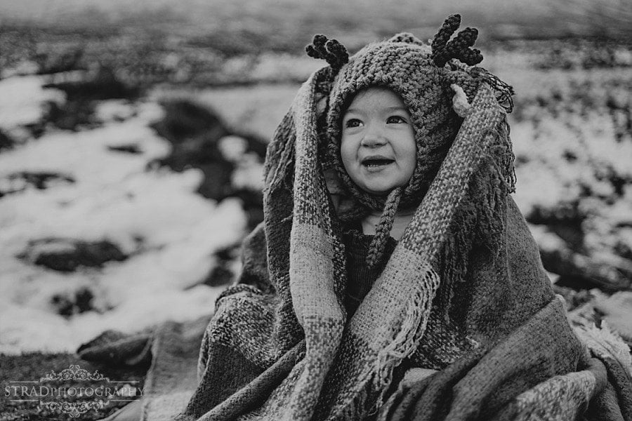 winter family photography glencoe