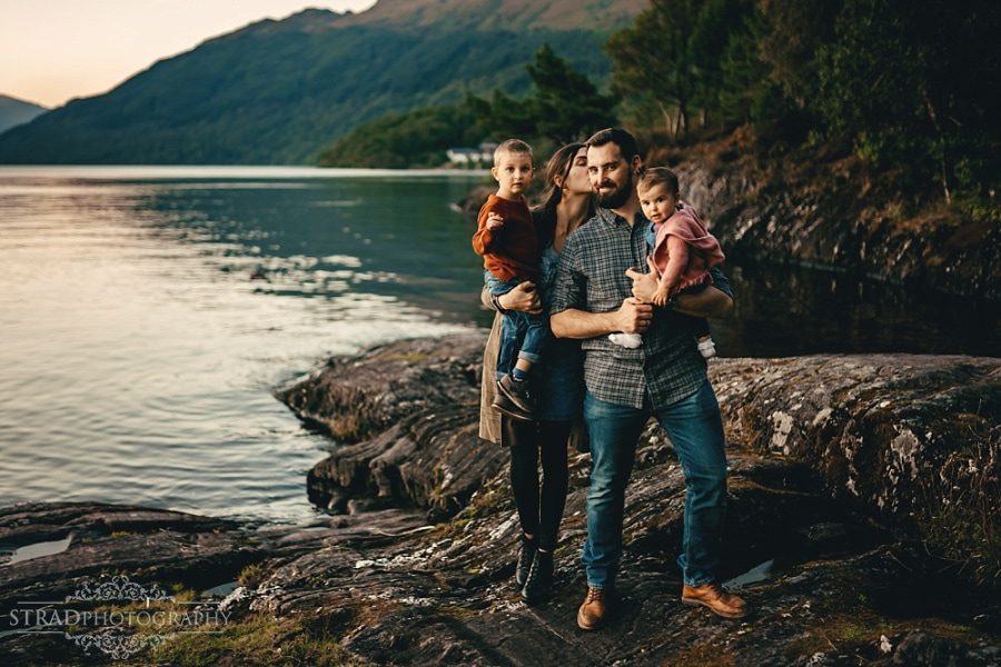 Family photographer Loch Lomond Scotland