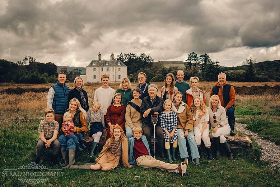 Large family photography Scotland – Saddell House