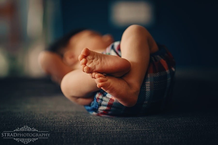 Glasgow home newborn photo session