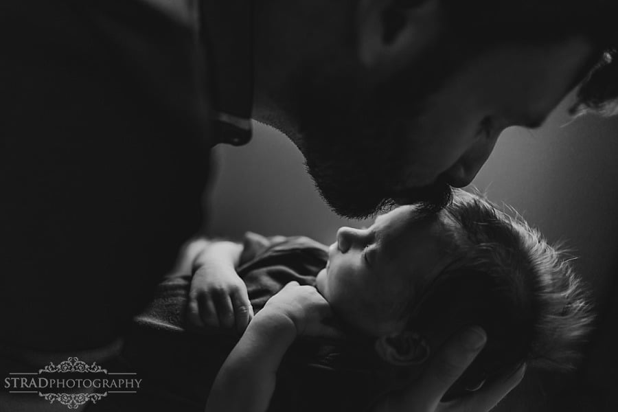 Glasgow home newborn photo session