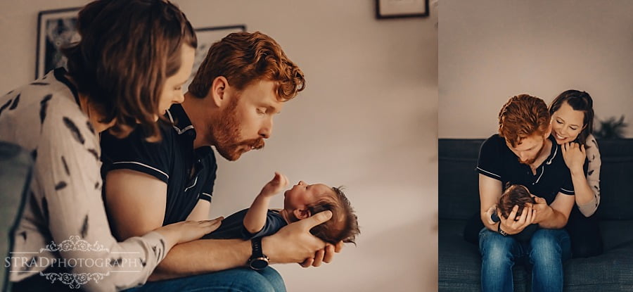 Glasgow home newborn photo session