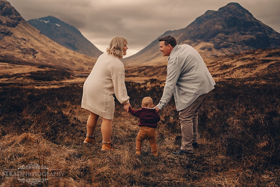 Family photo session in Highlands Glencoe