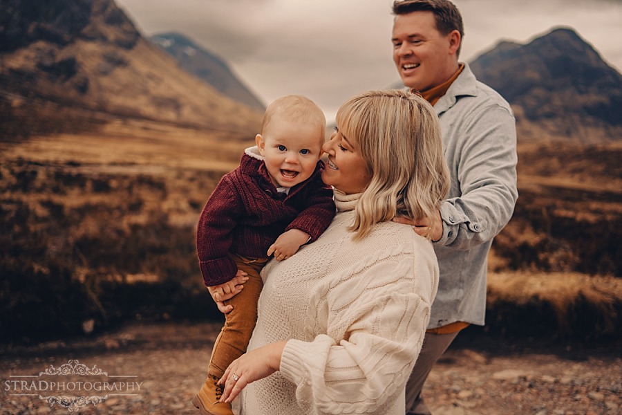 Family photo session in Highlands Glencoe