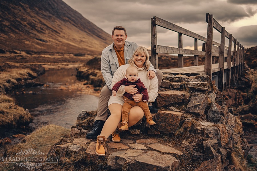 Family photo session in Highlands Glencoe