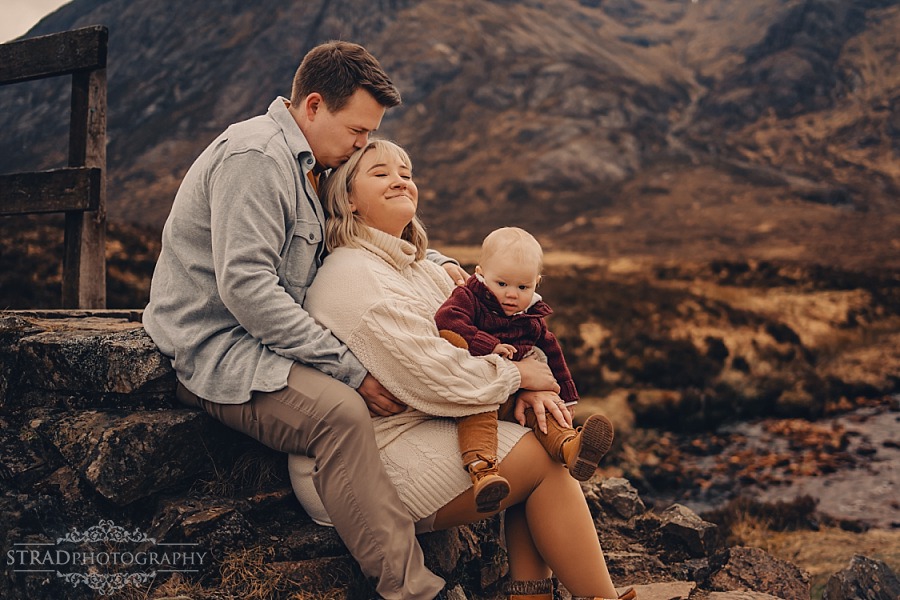 Family photo session in Highlands Glencoe