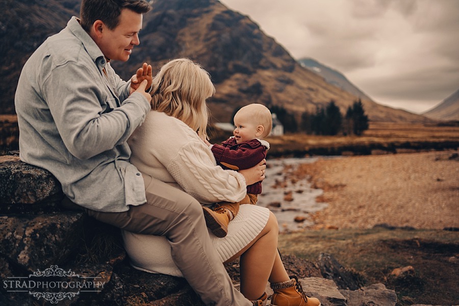 Family photo session in Highlands Glencoe