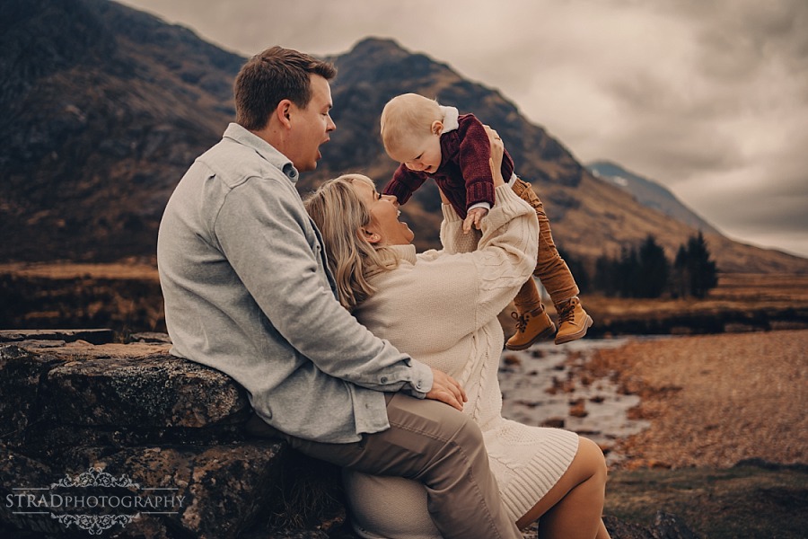 Family photo session in Highlands Glencoe