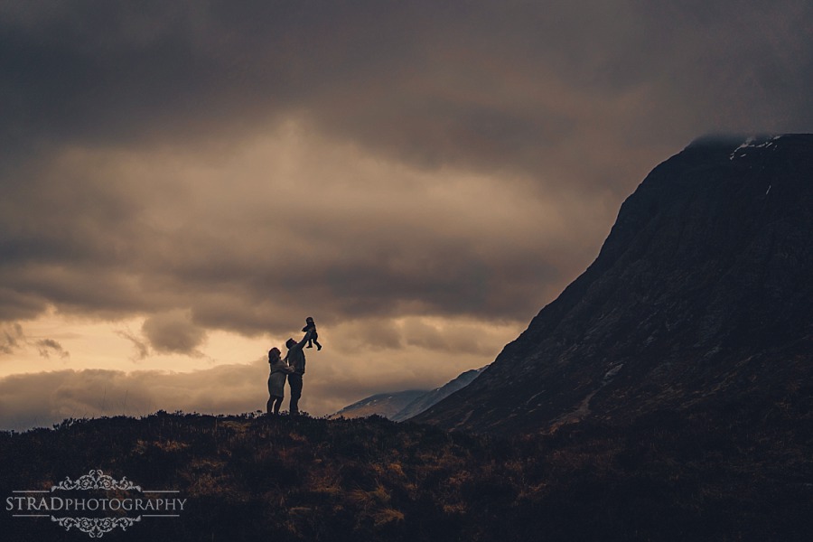 Family photo session in Highlands Glencoe