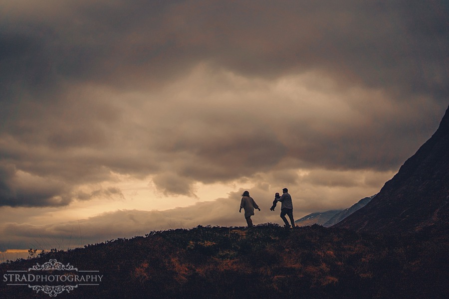 Family photo session in Highlands Glencoe