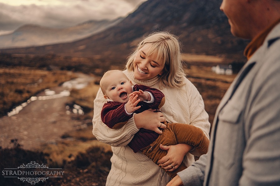 Family photo session in Highlands Glencoe