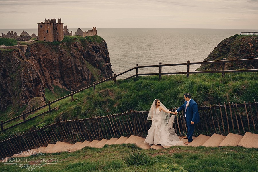 Dunnottar Castle elopement wedding Scotland
