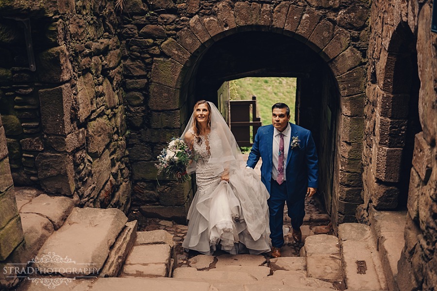 Dunnottar Castle elopement wedding Scotland