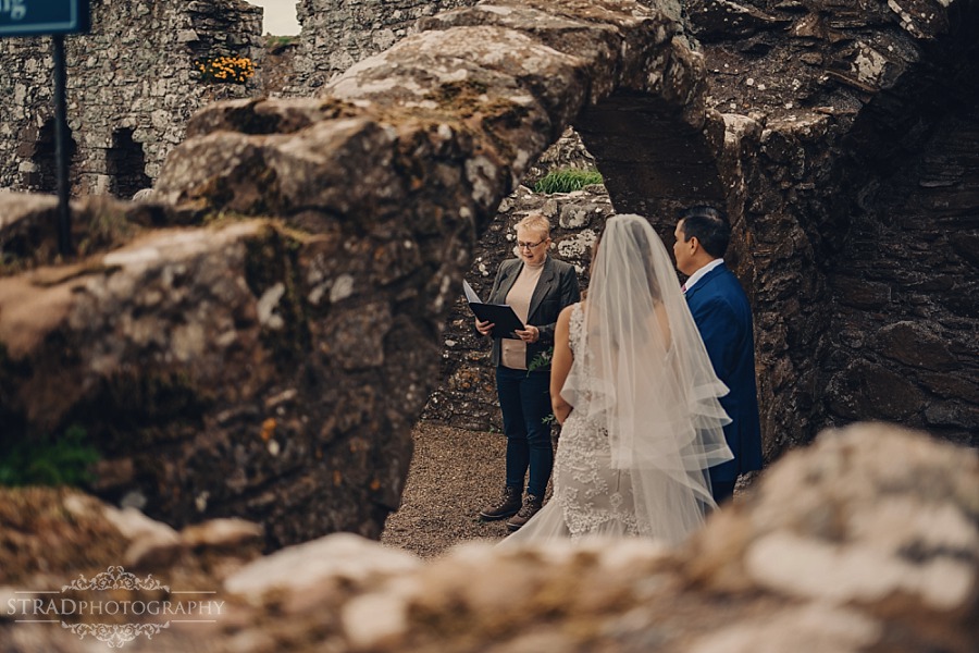 Dunnottar Castle elopement wedding Scotland