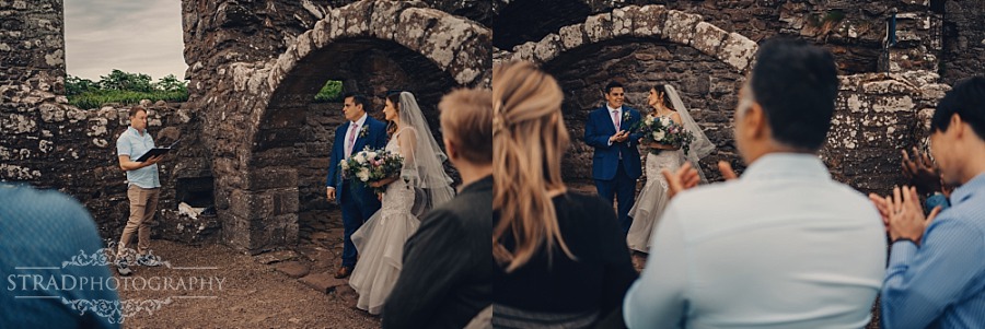 Dunnottar Castle elopement wedding Scotland