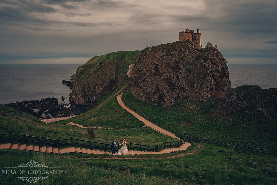 Dunnottar Castle elopement wedding Scotland