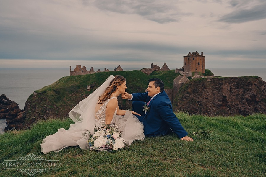 Dunnottar Castle elopement wedding Scotland