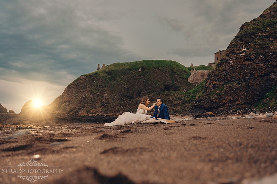 Dunnottar Castle elopement wedding Scotland