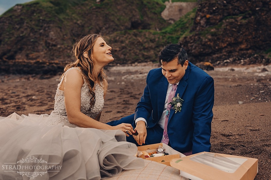 Dunnottar Castle elopement wedding Scotland