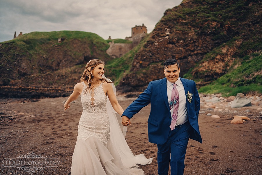 Dunnottar Castle elopement wedding Scotland